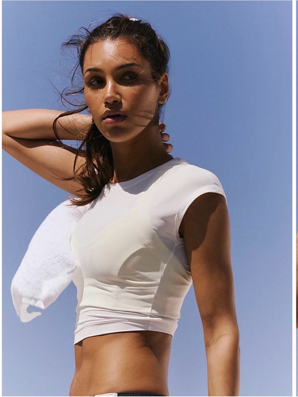 FREE PEOPLE never better ultra light tee Women’s crop top